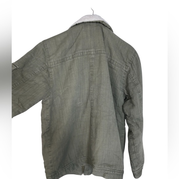 O'neill Green Sherpa Lined Bomber Jacket Women's size medium - Picture 2 of 8
